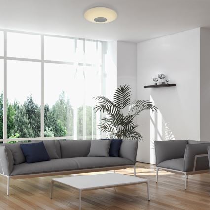 Rabalux - LED RGB Prigušiva stropna svjetiljka sa zvučnikom LED/24W/230V Wi-Fi Tuya + daljinski upravljač