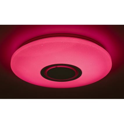 Rabalux - LED RGB stropna svjetiljka s prigušivanjem i zvučnikom LED/24W/230V Wi-Fi Tuya + daljinski upravljač