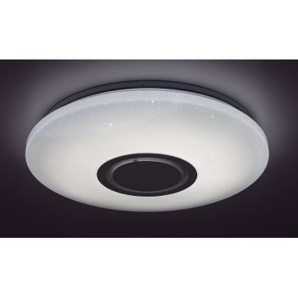 Rabalux - LED RGB prigušiva stropna svjetiljka sa zvučnikom LED/24W/230V Wi-Fi Tuya + daljinski upravljač Ø 40 cm