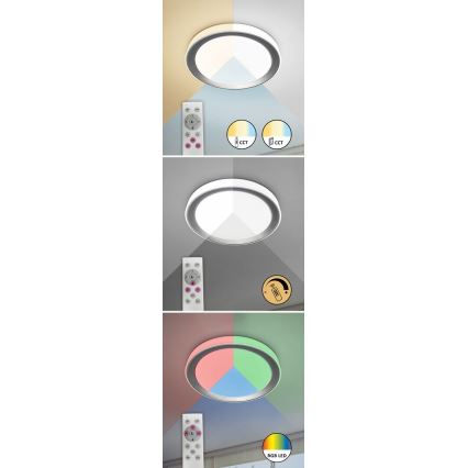 Rabalux - LED RGB Prigušiva stropna svjetiljka LED/40W/230V 2700-6500K Wi-Fi Tuya  + daljinski upravljač