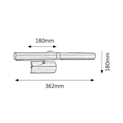 Rabalux - Svjetiljka za slike 2xE14/40W/230V