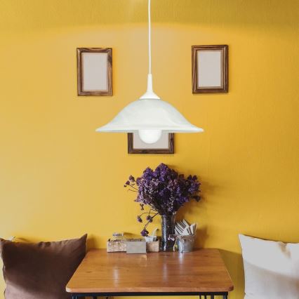 Rabalux - Luster 1xE27/60W/230V alabastrno staklo