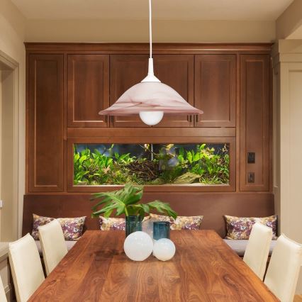 Rabalux - Luster 1xE27/60W/230V alabastarsko staklo