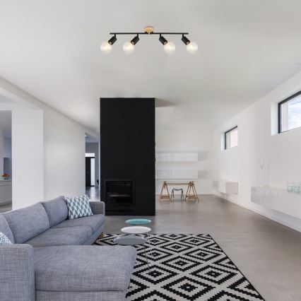 Rabalux - Ugradbena svjetiljka 4xE27/40W/230V kaučukovac