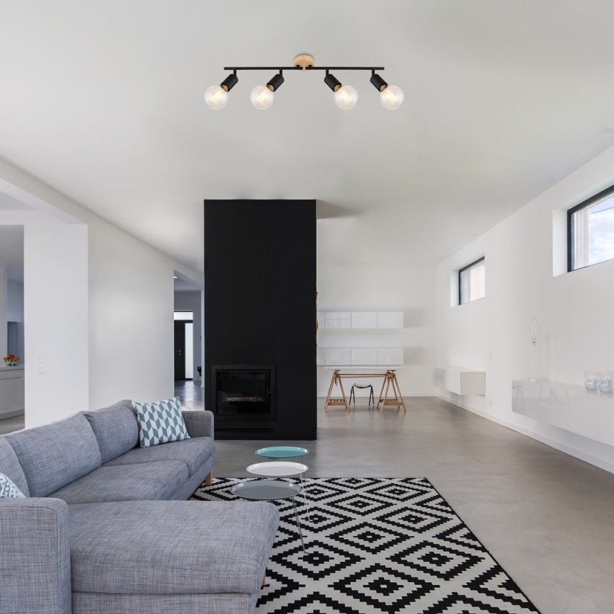 Rabalux - Ugradbena svjetiljka 4xE27/40W/230V kaučukovac