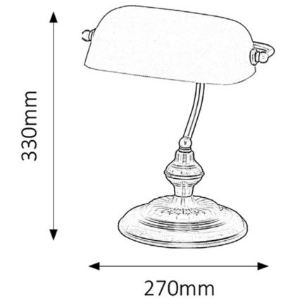 Rabalux - Stolna lampa 1xE27/60W/230V