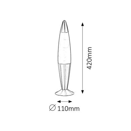 Rabalux - Lava lampa 1xE14/25W/230V