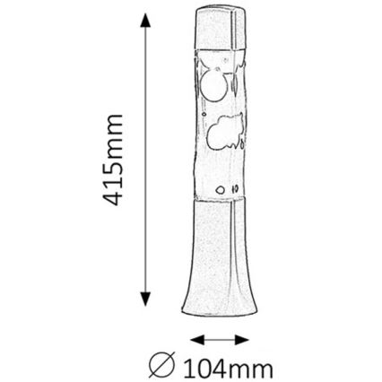 Rabalux - Lava lampa 1xE14/25W/230V