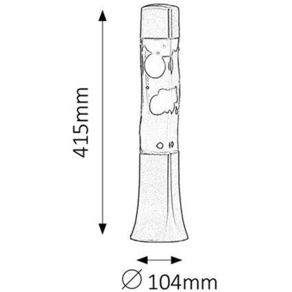 Rabalux - Lava lampa 1xE14/25W/230V