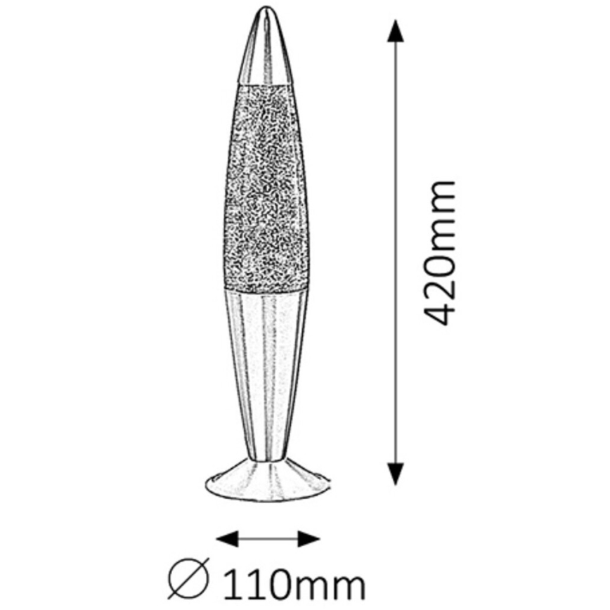 Rabalux - Lava lampa 1xE14/25W/230V