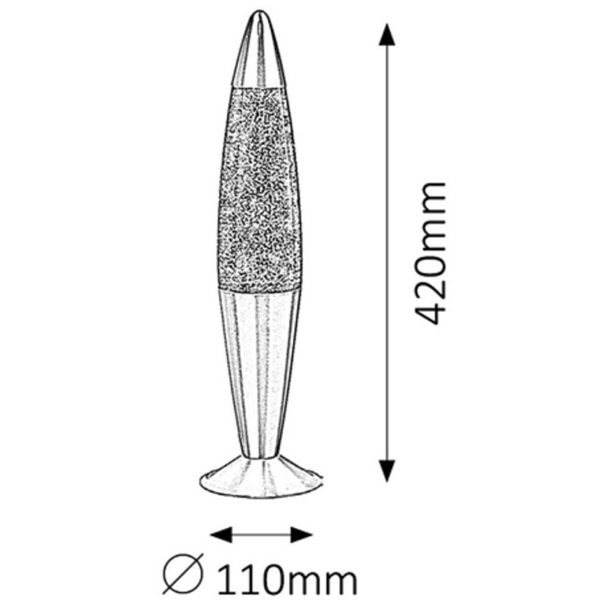 Rabalux - Lava lampa 1xE14/25W/230V
