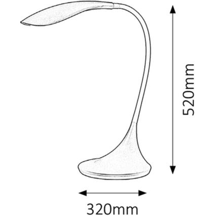 Rabalux - LED Prigušiva lampa DOMINIC 1xLED/4,5W/230V