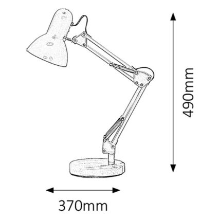 Rabalux - Stolna lampa 1xE27/60W/230V