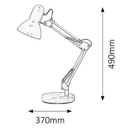 Rabalux - Stolna lampa 1xE27/60W/230V