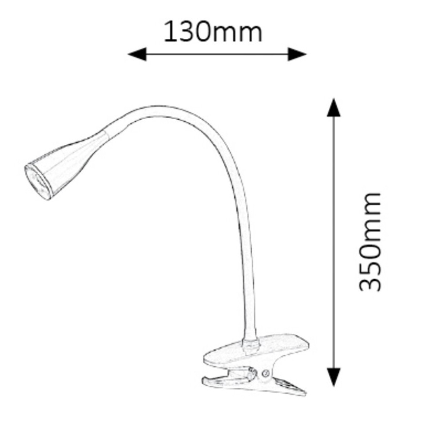 Rabalux - LED stolna lampa s stezaljkom LED/4,5W/230V