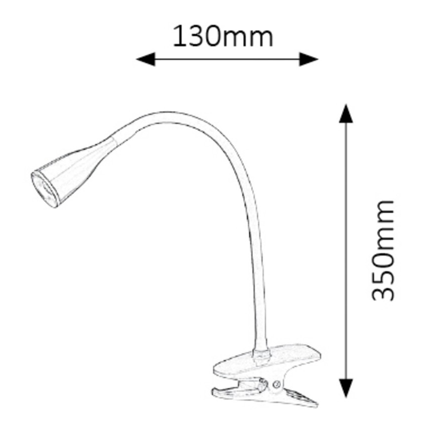 Rabalux - LED Stolna lampa sa kvačicom 1xLED/4,5W/230V