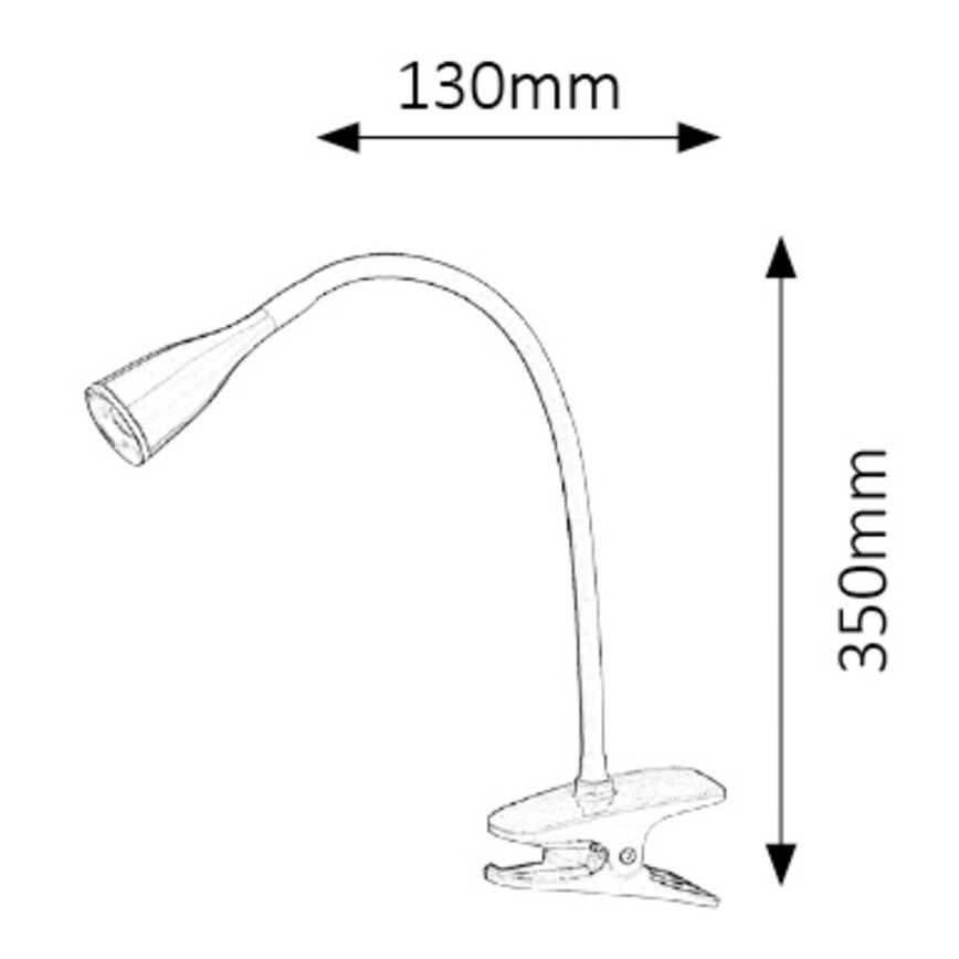 Rabalux - LED Stolna lampa sa kvačicom 1xLED/4,5W/230V