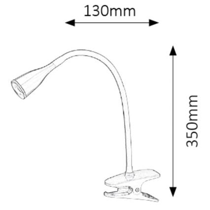 Rabalux - LED Stolna lampa sa kvačicom 1xLED/4,5W/230V