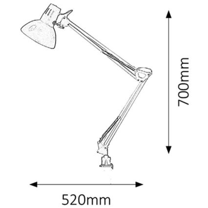 Rabalux - Stolna lampa 1xE27/60W/230V