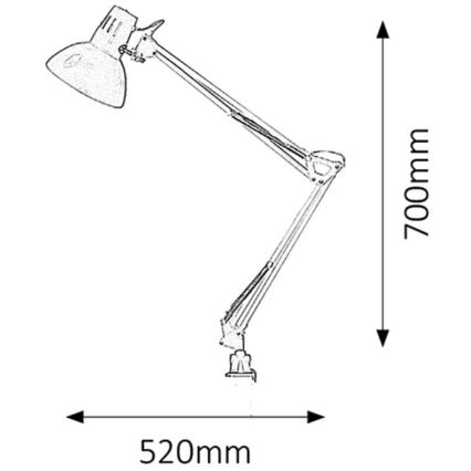 Rabalux - Stolna lampa 1xE27/60W/230V