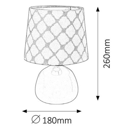 Rabalux - Stolna lampa E14/40W bijela