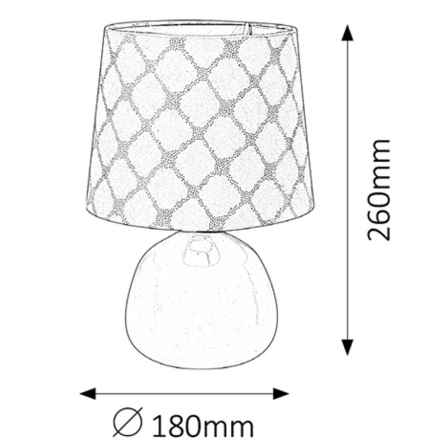 Rabalux - Stolna lampa E14/40W bijela