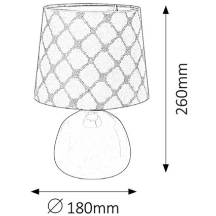 Rabalux - Stolna lampa 1xE14/40W ružičasta