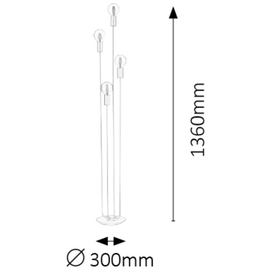 Rabalux - Noga lampe 4xE27/15W/230V