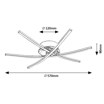 Rabalux - LED Stropna svjetiljka LED/21W/230V 4000K