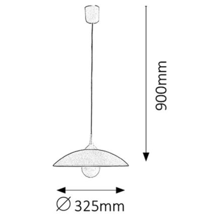 Rabalux - Luster 1xE27/60W/230V