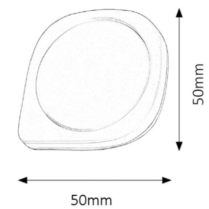 Rabalux - LED svjetiljka sa senzorom LED/0,5W/230V 2700K bijela