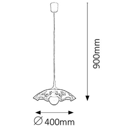 Rabalux 4795 - Luster VINO E27/60W/230V