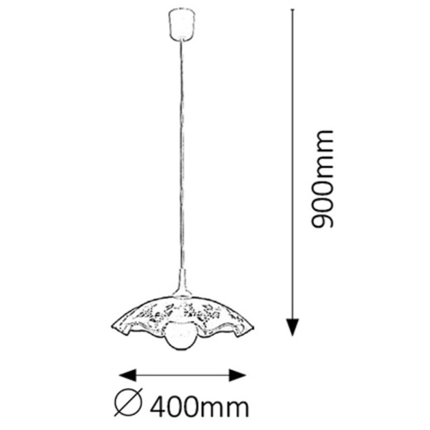 Rabalux 4795 - Luster VINO E27/60W/230V