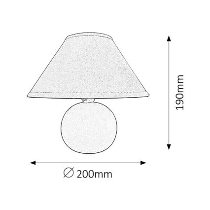 Rabalux - Stolna lampa 1xE14/40W/230V
