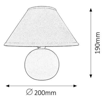 Rabalux - Stolna lampa 1xE14/40W/230V