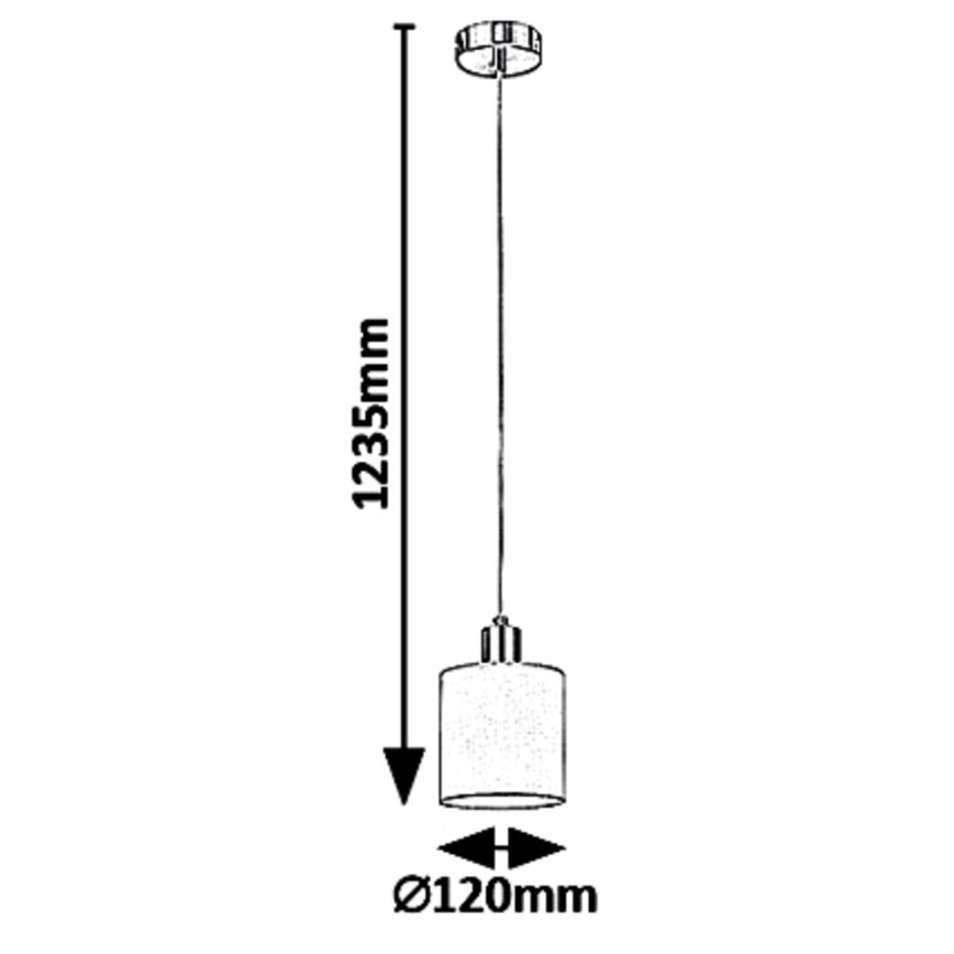 Rabalux - Luster na užetu NATINA 1xE14/25W/230V