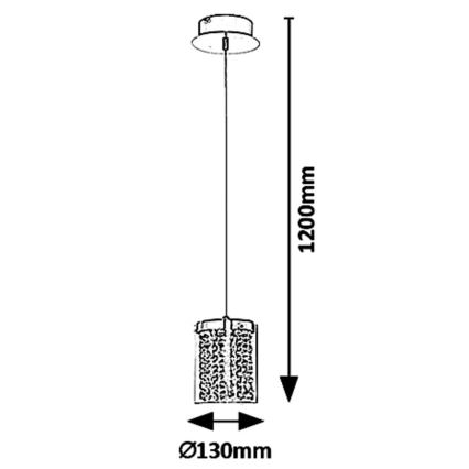 Rabalux 5043 - LED luster na sajli ASTRELLA LED/6W/230V