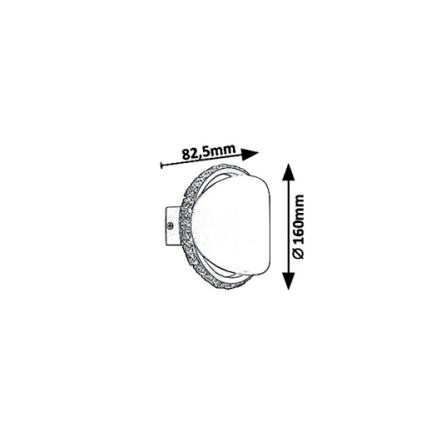 Rabalux - LED Zidna svjetiljka CAPRIANA LED/6W/230V