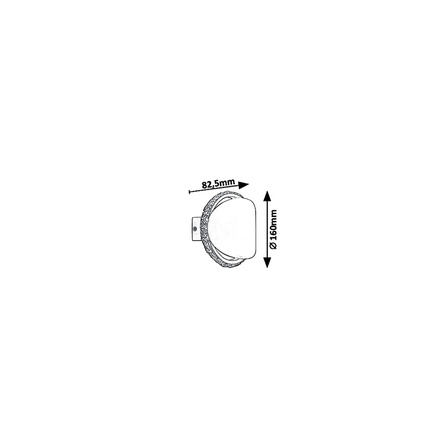 Rabalux - LED Zidna svjetiljka CAPRIANA LED/6W/230V