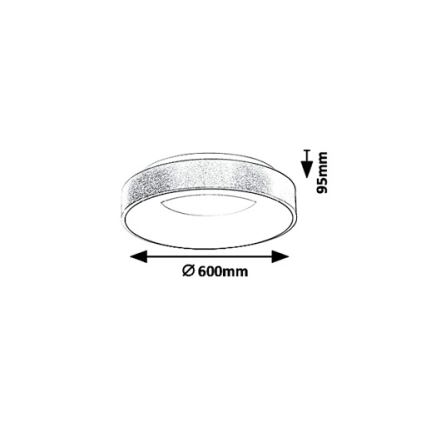 Rabalux 5053 - LED Stropna svjetiljka CARMELA LED/50W/230V