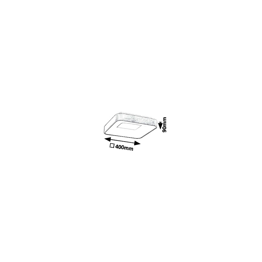 Rabalux - LED Stropna svjetiljka CARMELA LED/30W/230V 40x40 cm