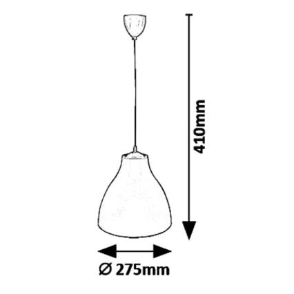 Rabalux - Luster na sajli 1xE27/40W/230V pr. 27,5 cm