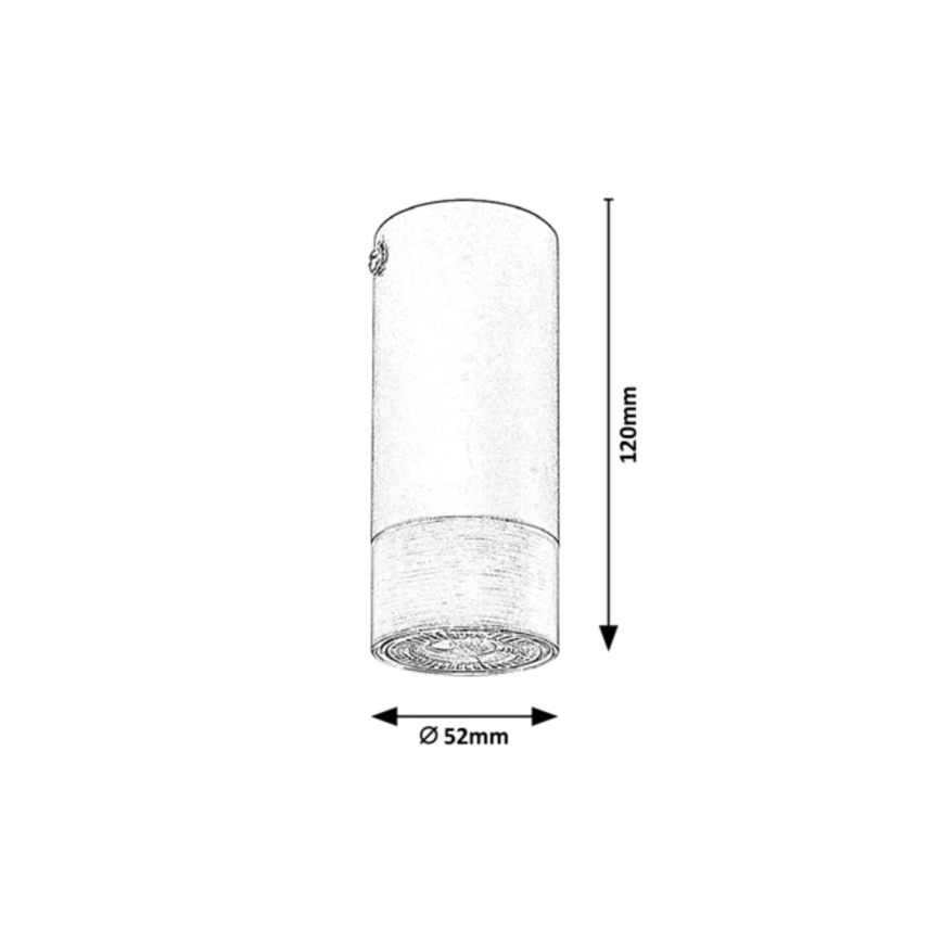 Rabalux - Stropna svjetiljka 1x GU10/5W/230V, Ø 5,2 cm