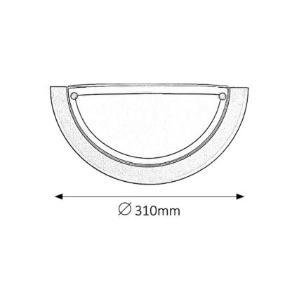 Rabalux - Zidna svjetiljka 1xE27/60W/230V