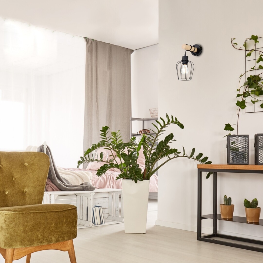 Rabalux - Zidna svjetiljka 1xE27/40W/230V kaučukovac