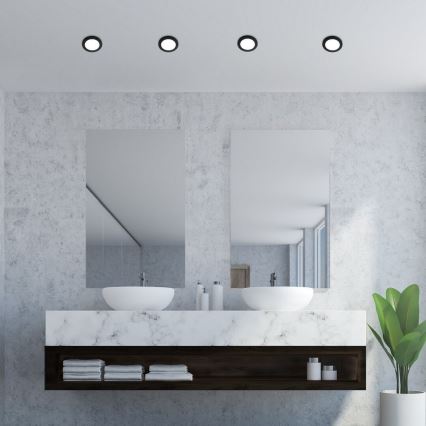 Rabalux - LED Ugradbena svjetiljka za kupaonicu LED/3W/230V IP44 crna