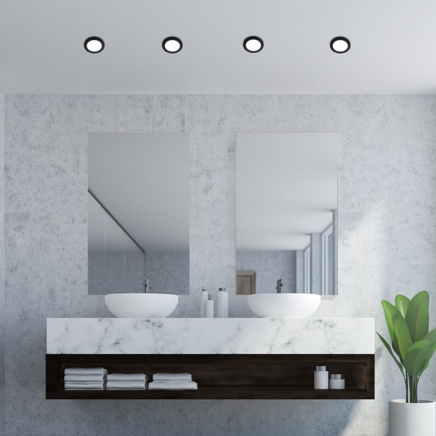 Rabalux - LED Ugradbena svjetiljka za kupaonicu LED/3W/230V IP44 crna