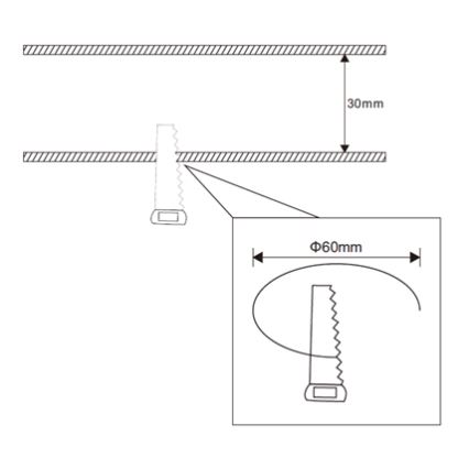 Rabalux - LED Ugradbena svjetiljka za kupaonicu LED/3W/230V IP44 bijela