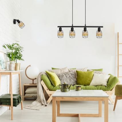 Rabalux - Luster na užetu 4xE14/25W/230V