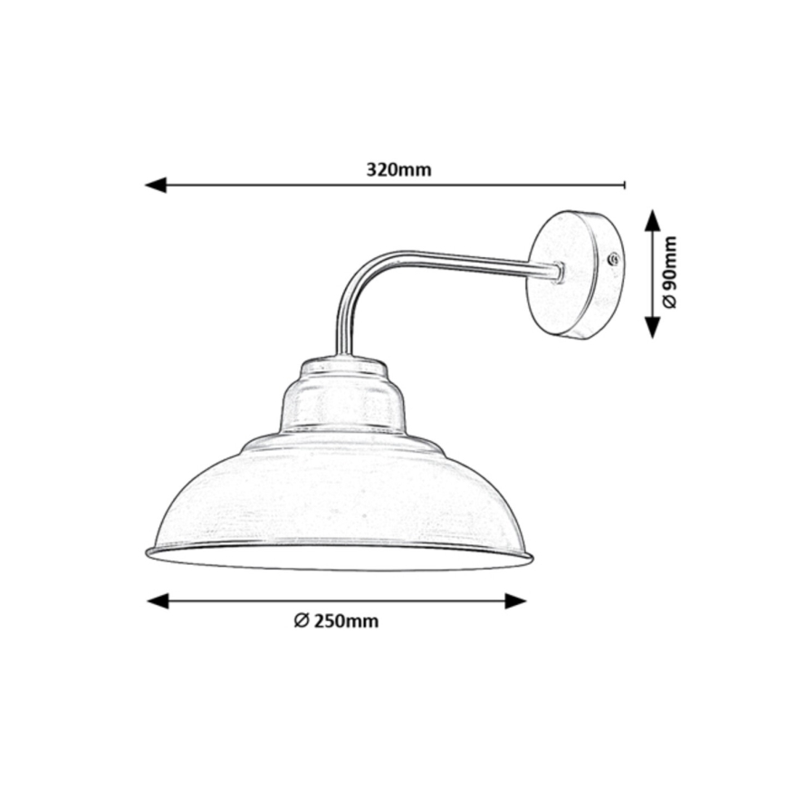 Rabalux - Zidna lampa 1xE27/60W/230V